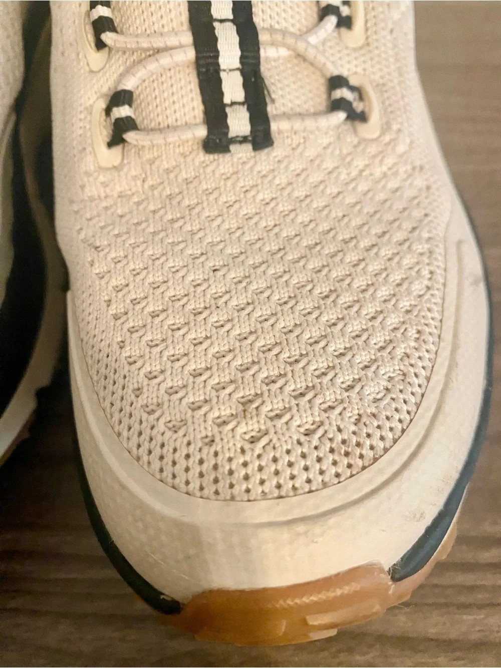 Skechers Sport Adventure Women’s Slip-On Sneakers in Cream with Black Accents